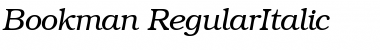 Bookman RegularItalic Font