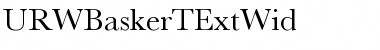 URWBaskerTExtWid Regular Font