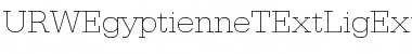 URWEgyptienneTExtLigExtWid Regular Font