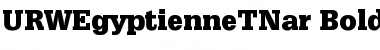 URWEgyptienneTNar Bold Font