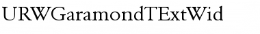 URWGaramondTExtWid Regular Font