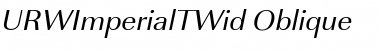 URWImperialTWid Oblique Font