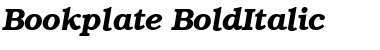 Bookplate BoldItalic Font