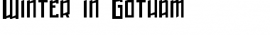 Download Winter in Gotham Font