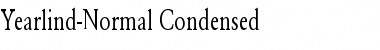 Yearlind-Normal Condensed Regular Font