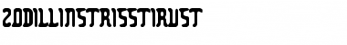 Zodillinstrisstirust Regular Font