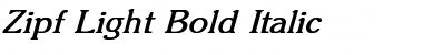 Zipf Light Bold Italic Font