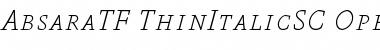 Absara TF Thin SC Italic Font