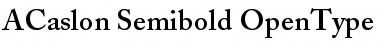 Adobe Caslon Semibold Font