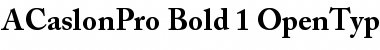 Adobe Caslon Pro Bold Font