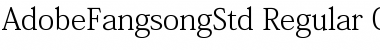 Adobe Fangsong Std Font