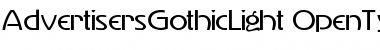 AdvertisersGothicLight Regular Font