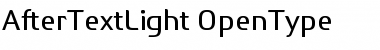 After Text Light Regular Font