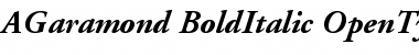 Adobe Garamond Bold Italic Font