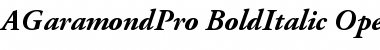 Adobe Garamond Pro Bold Italic Font