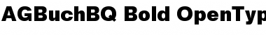 AG Buch BQ Font