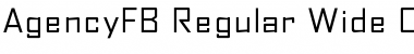 AgencyFB Regular Wide Regular Font
