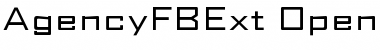 AgencyFBExt Regular Font