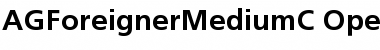 AGForeignerMediumC Regular Font