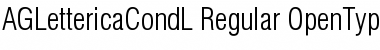 AGLettericaCondL Regular Font