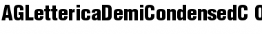 AGLettericaDemiCondensedC Regular Font