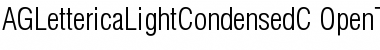 AGLettericaLightCondensedC Regular Font