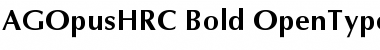 AGOpusHRC Bold Font