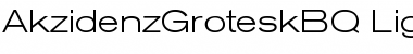 Akzidenz-Grotesk BQ Light Extended Font