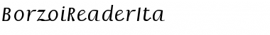 BorzoiReaderIta Regular Font