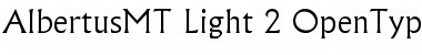 Albertus MT Light Font