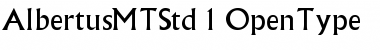 Albertus MT Std Regular Font