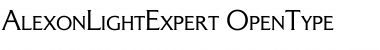 AlexonLightExpert Regular Font