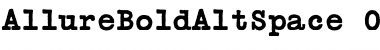 Download AllureBoldAltSpace Font