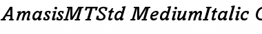 Amasis MT Std Medium Italic Font