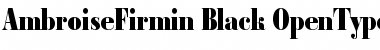 Ambroise Firmin Black Font