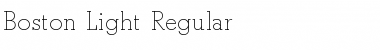 Boston-Light Regular Font