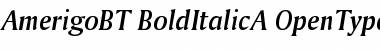 Bitstream Amerigo Bold Italic Font