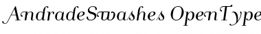 AndradeSwashes Regular Font