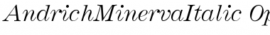 Andrich MinervaItalic Font