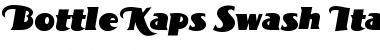 Download BottleKaps Swash Italic Font