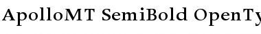 Apollo MT Semibold Font