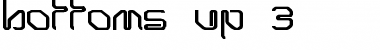 Bottoms Up 3 Regular Font