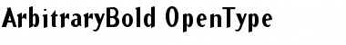 ArbitraryBold Regular Font