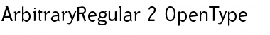 ArbitraryRegular Regular Font