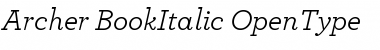 Archer Book Italic Font