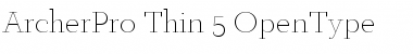 ArcherPro Thin Font
