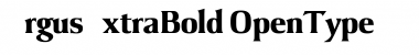 ArgusExtraBold Regular Font