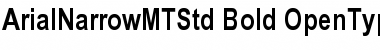 Arial Narrow MT Std Bold Font