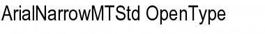 Arial Narrow MT Std Regular Font