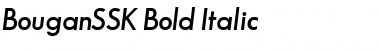 BouganSSK Bold Italic Font